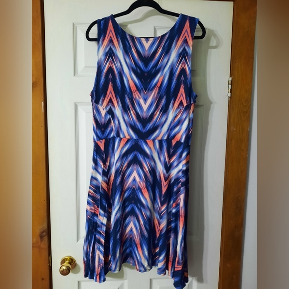 Summer Stretch Print Tank Dress - Picture 2 of 6